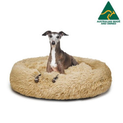 Australian Made Calming Dog Bed Medium Brindle 80cm Version 2