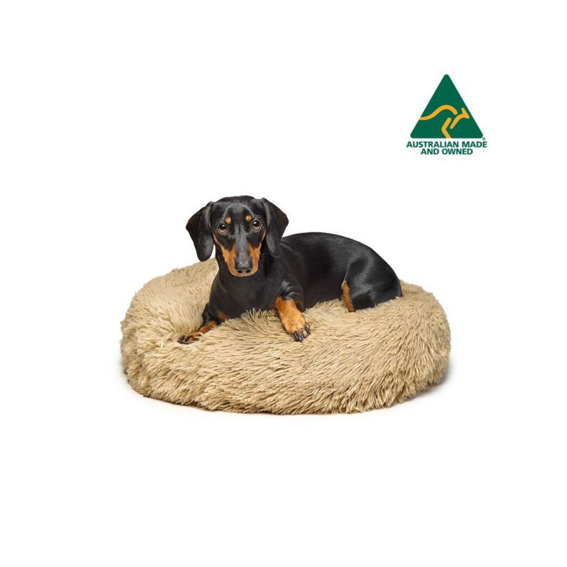 Australian Made Calming Dog Bed Small Brindle 60cm Version 2