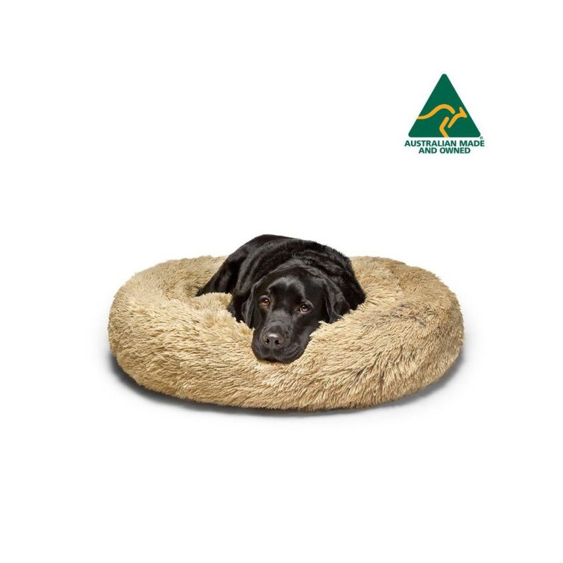 Australian Made Calming Dog Bed XL Brindle 100cm Version 2
