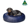 Australian Made Calming Dog Bed Small Dark Blue 60cm Version 2