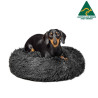Australian Made Calming Dog Bed Small Dark Grey 60cm Version 2